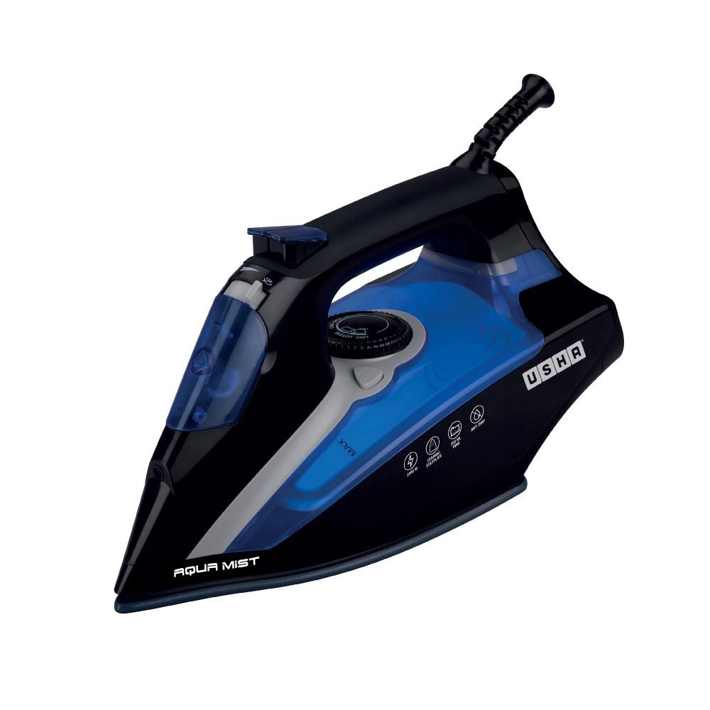 Usha Aqua Mist 2000 W Steam Iron, Black & Blue