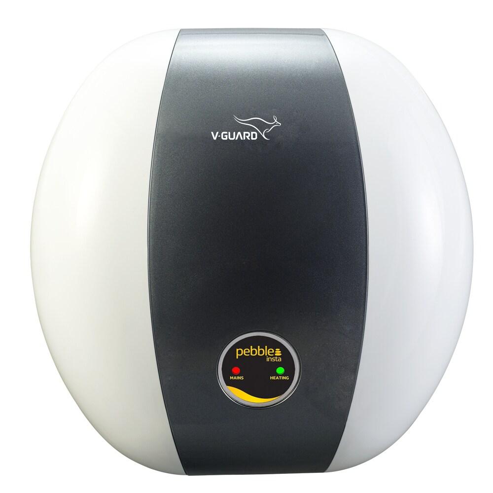 V Guard 3 L Instant Water Geyser, Pebble White Grey
