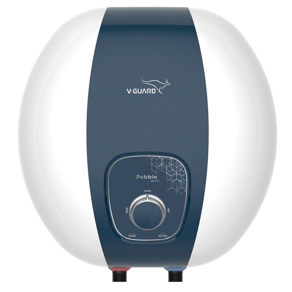 V Guard 10 L Storage Water Heater, Pebble Metro White and Blue