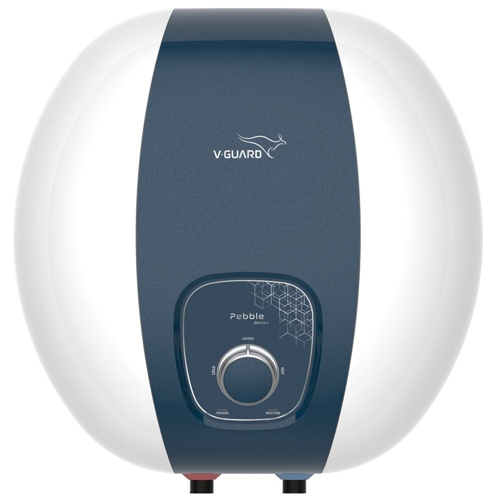 V Guard 15 L Storage Water Heater, Pebble Metro White and Blue