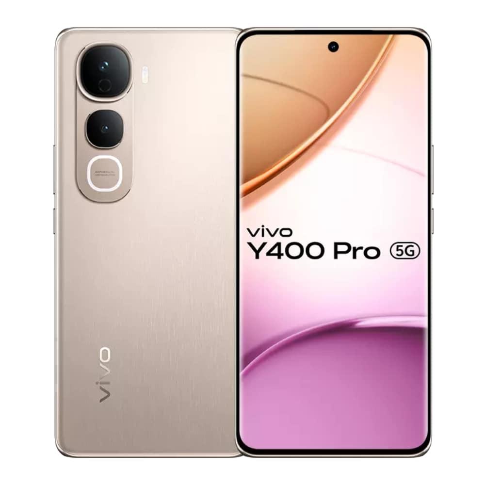 Vivo Y400 Pro 5G 128 GB, 8 GB RAM, Fest Gold, Mobile Phone
