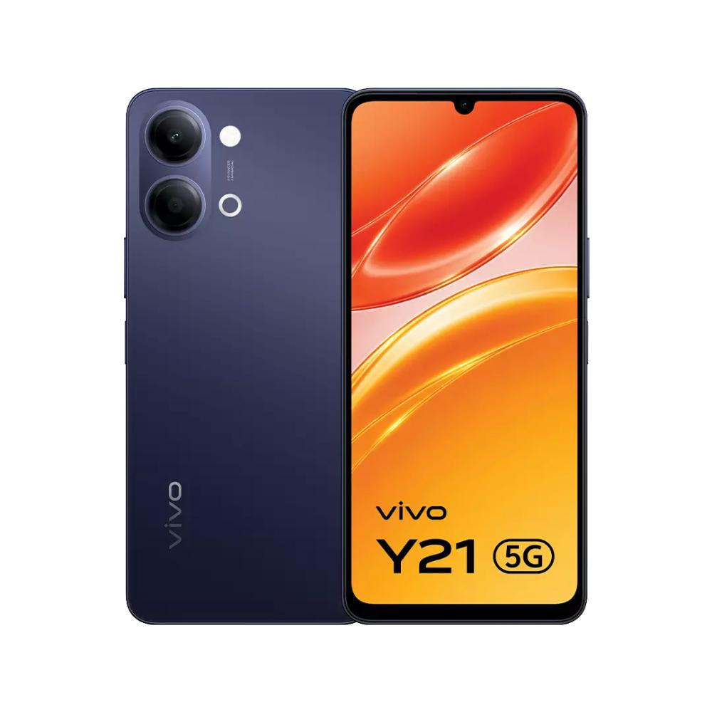 Vivo Y21 5G 128 GB, 6 GB RAM, Midnight Blue, Mobile Phone