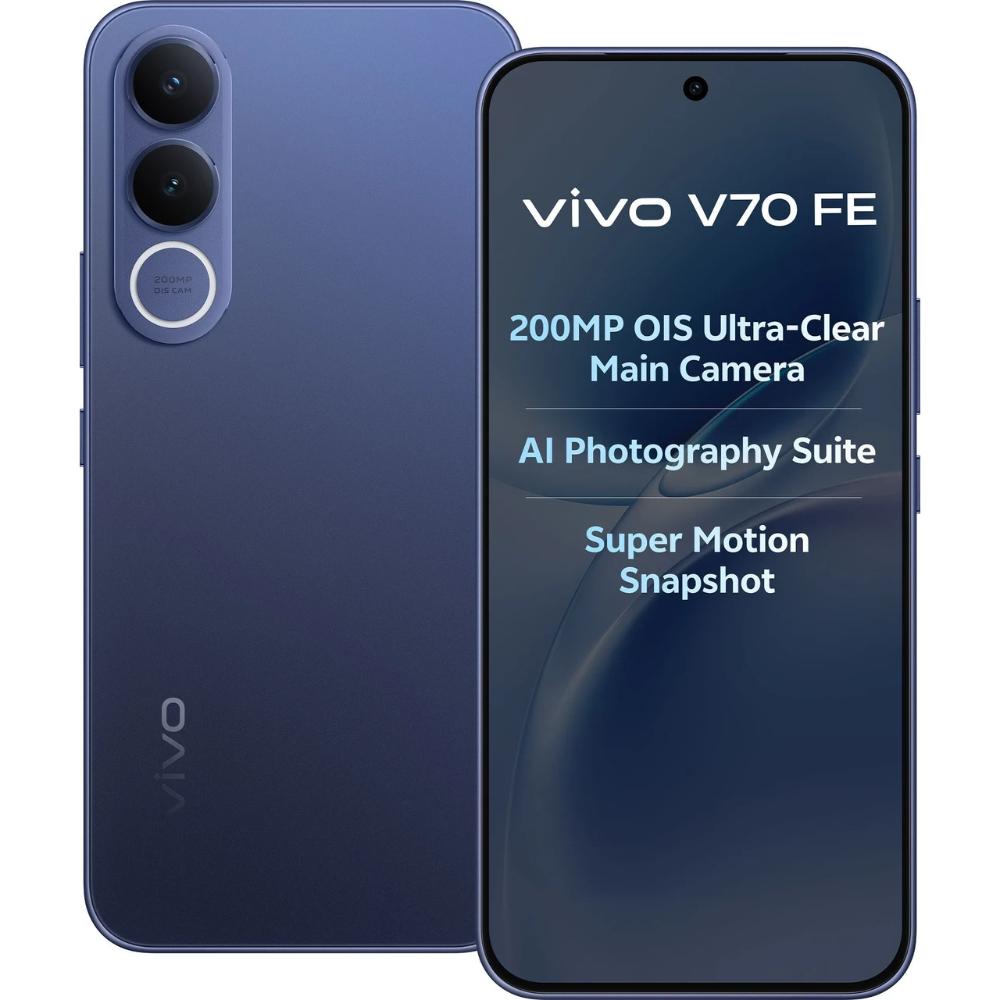 Vivo V70FE 128 GB, 8 GB RAM, Monsoon Blue, Mobile Phone