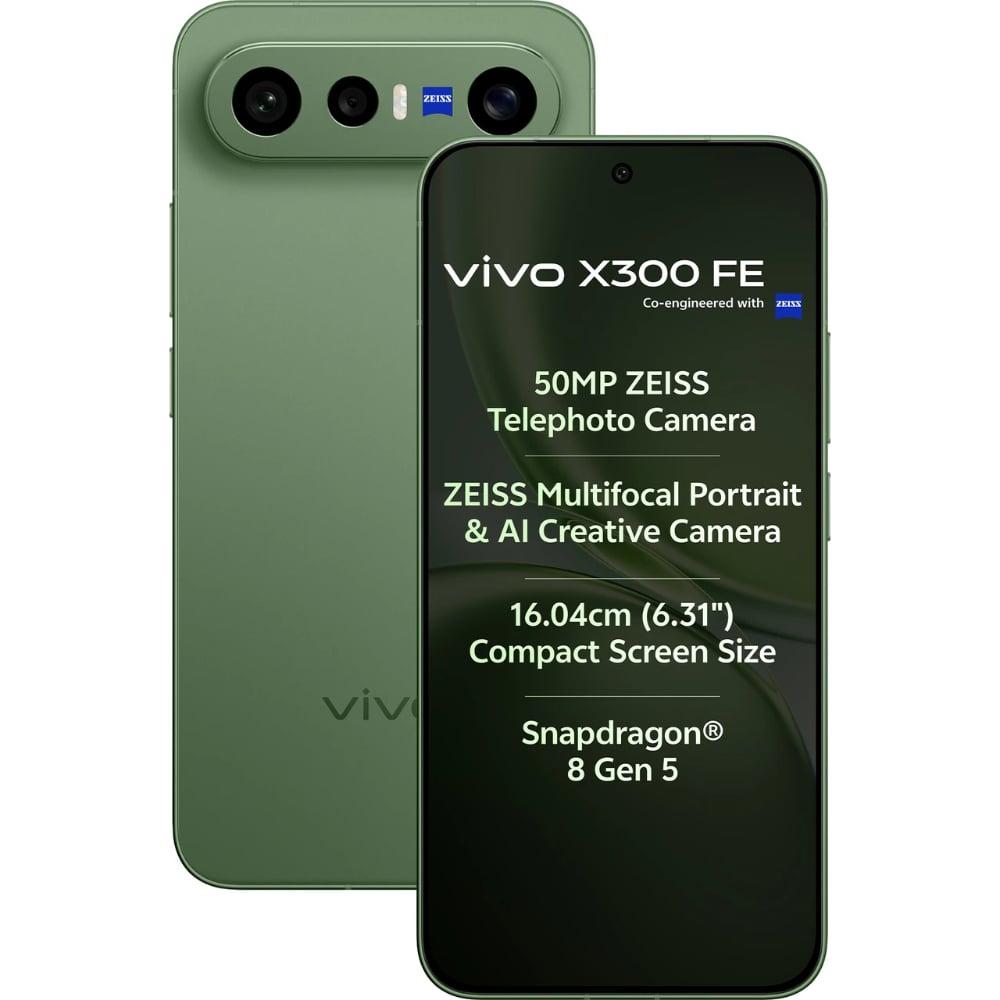 Vivo X300 FE 5G 256 GB, 12 GB RAM, Urban Olive, Mobile Phone