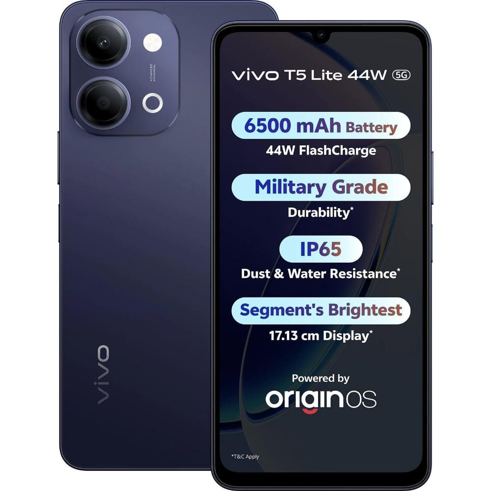 Vivo T5 Lite 5G 128 GB, 4 GB RAM, Twilight Shadow, Mobile Phone