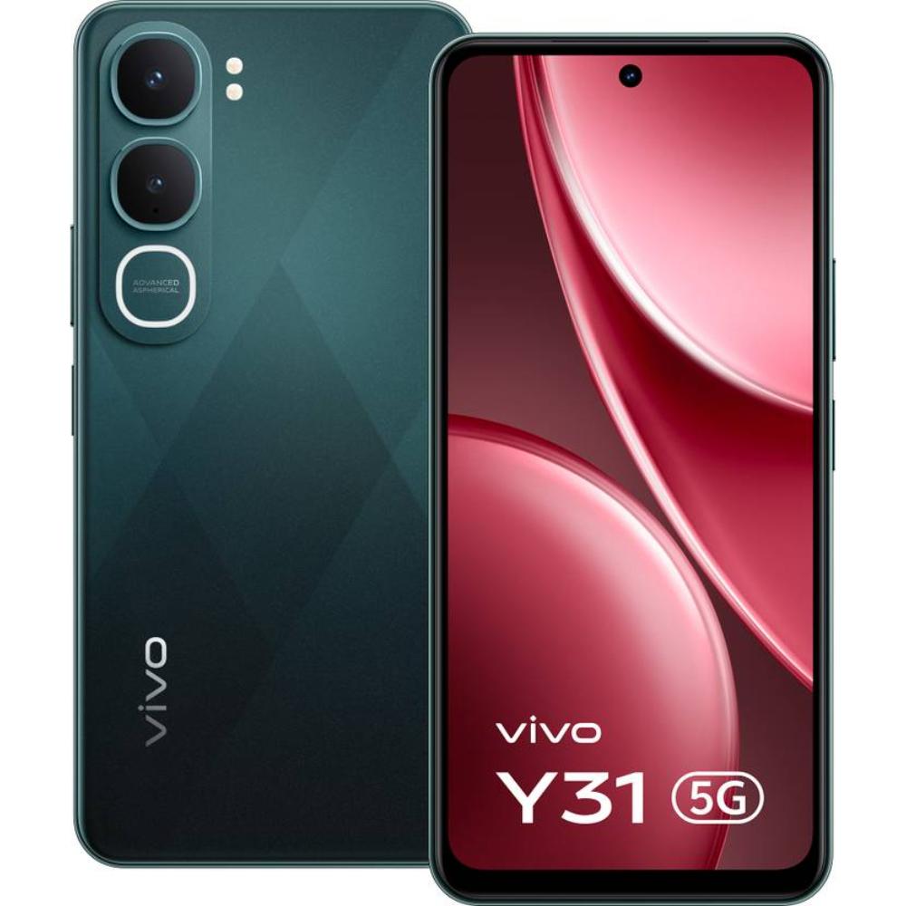 Vivo Y31 5G 128 GB, 6 GB RAM, Coral Green, Mobile Phone