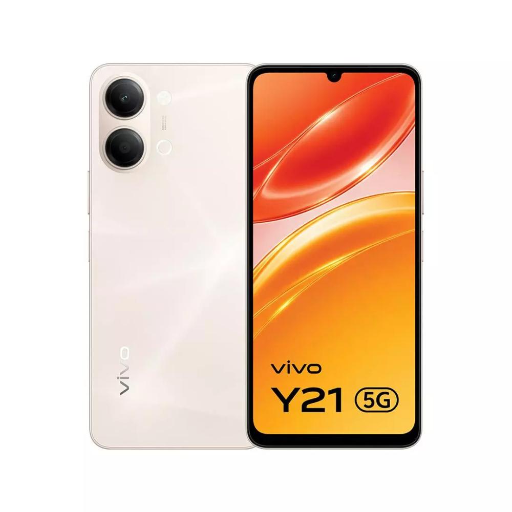 Vivo Y21 5G 64 GB, 4 GB RAM, Straw Gold, Mobile Phone