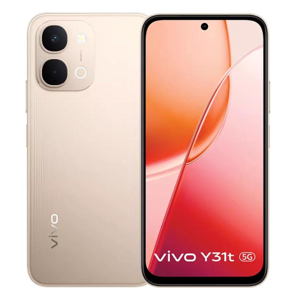 Vivo Y31T 5G 128 GB, 4 GB RAM, Golden Mist, Mobile Phone
