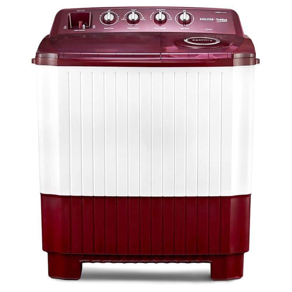 Voltas Beko 7.2 kg Top Semi-Automatic Washing Machine, WTT72BRTPRMDZ, Burgundy