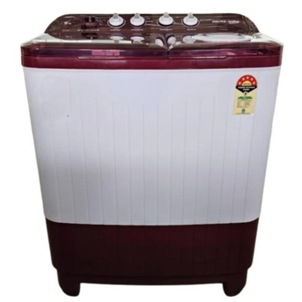 Voltas Beko 9 Kg Semi-Automatic Twin Tub Washing Machine, BRSSWH4PTD, Burgundy