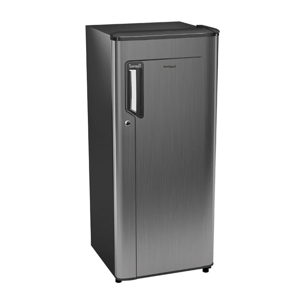 Whirlpool 200 litres 4 Star Single Door Refrigerator, Grey Titanium 215 IMPWCOOL PRM 4S