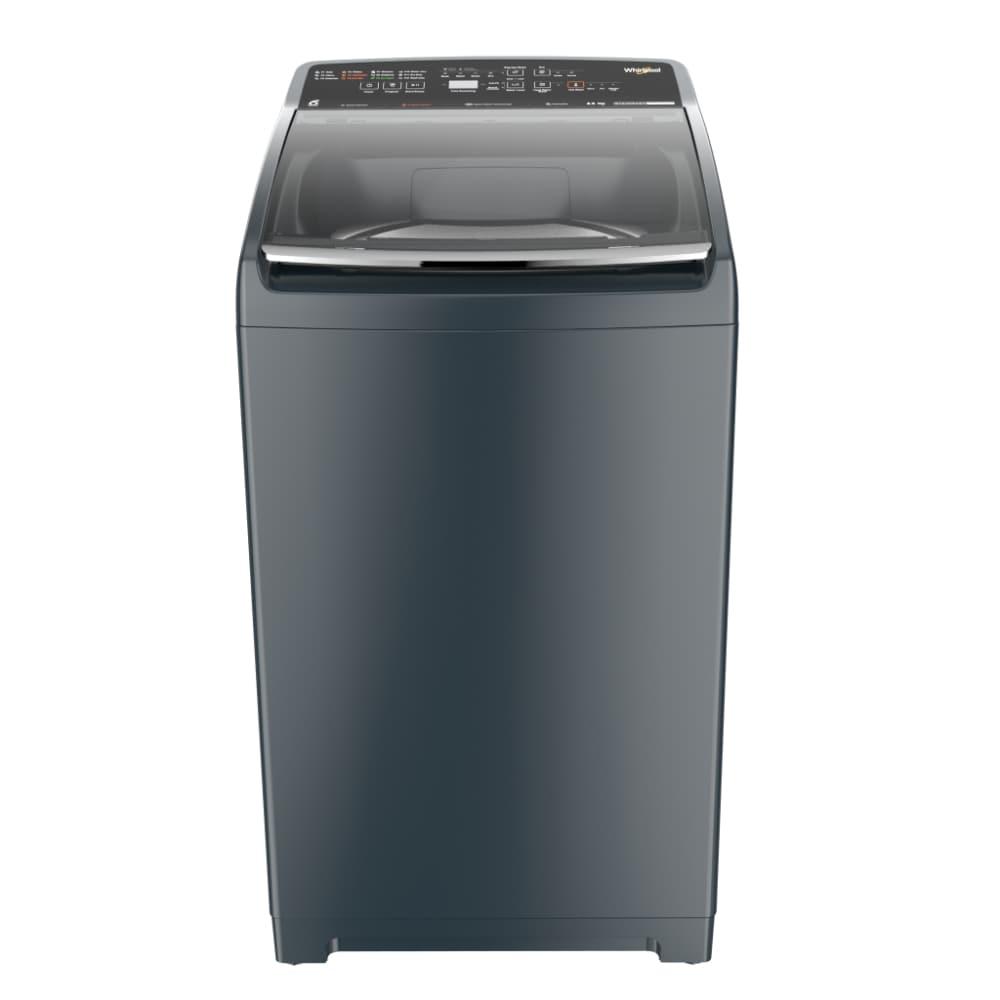 Whirlpool 8.5 kg Top Load, In Built Heater, 6th Sense Technology, Spiro wash, Hard Water Wash, Smart Lint Filter, Grey (Stainwash Pro Plus)