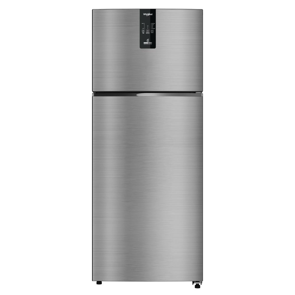 Whirlpool Intellifresh 431 L 2 Star Inverter Convertible Frost Free Double Door Refrigerator, Steel