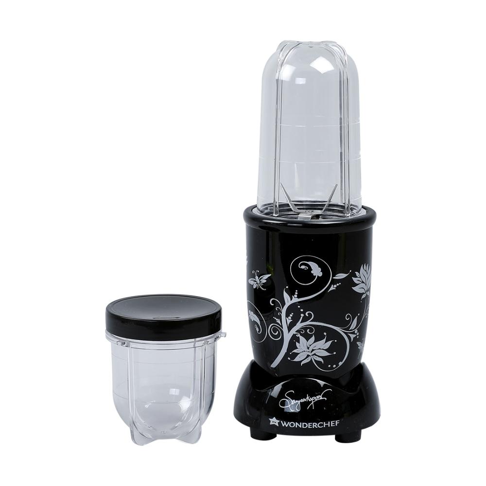 Wonderchef Nutri-Blend 400W 2 Jars Juicer Mixer Grinder, Black