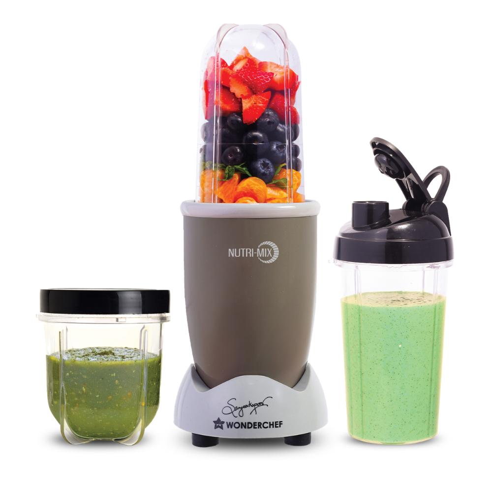 Wonderchef Nutri Mix 3 Jar Mixer Grinder, Grey, 500 W