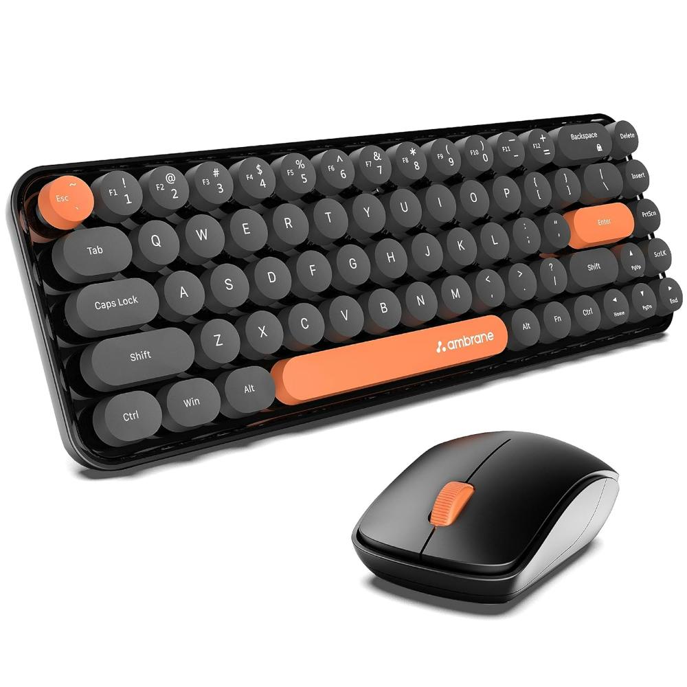 Keypop Ambrane KeyPop Wireless Keyboard & Mouse Combo, Black