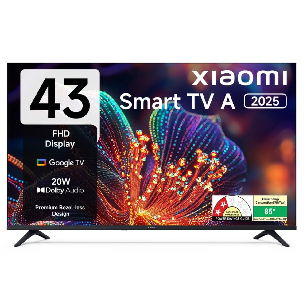 Xiaomi A 109.22 cm (43 inches) Full HD Smart TV, 2025, Black