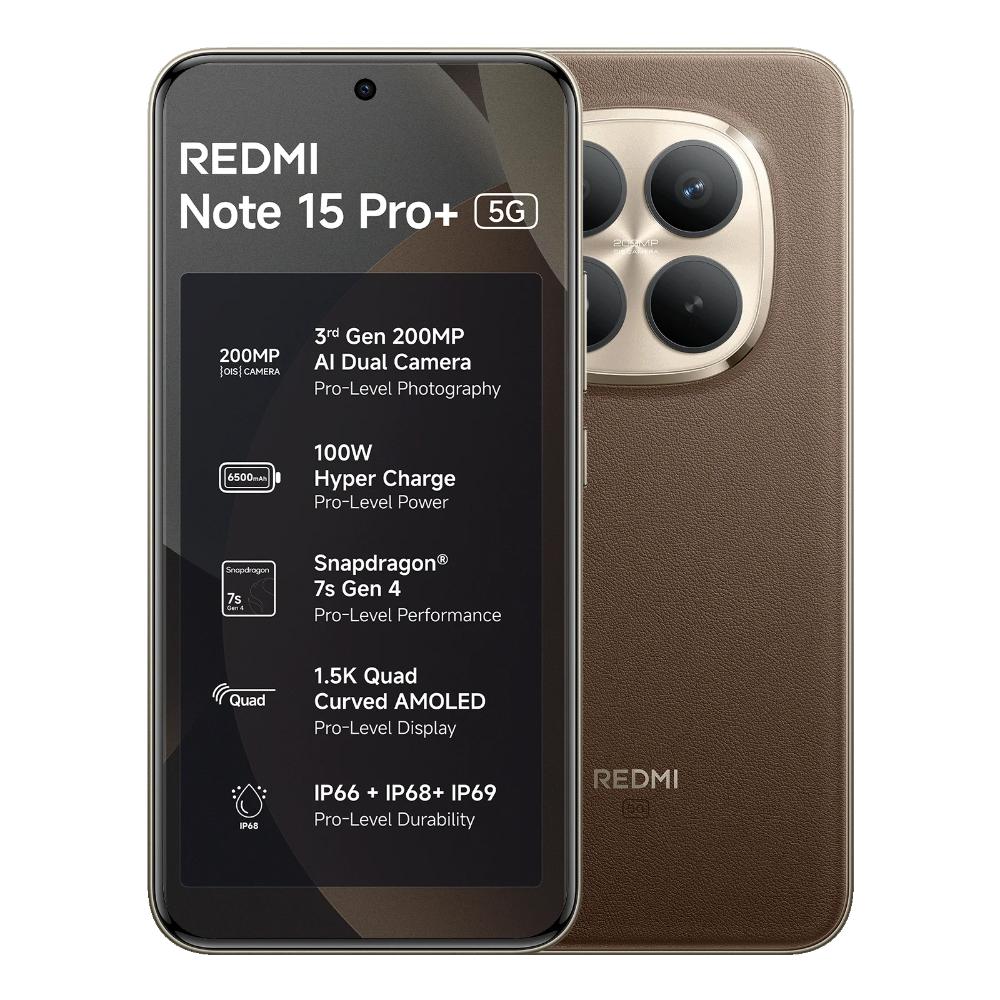 Buy Redmi Note 15 Pro+ 5G 512 GB, 12 GB RAM, Coffee Mocha, Mobile Phone ...