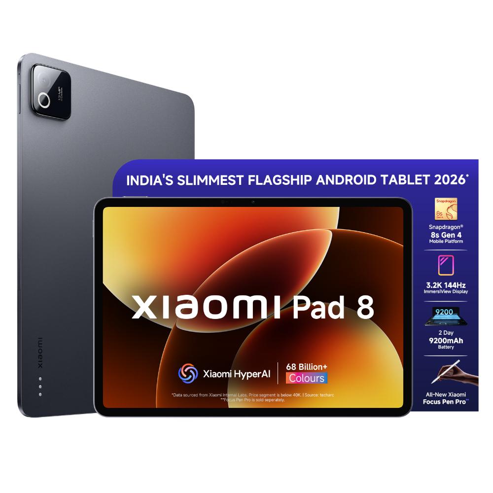 Xiaomi Pad 8 28.44 cm (11.2 inch) Wi-Fi Tablet, 8 GB RAM, 128 GB, Graphite Grey, 72666