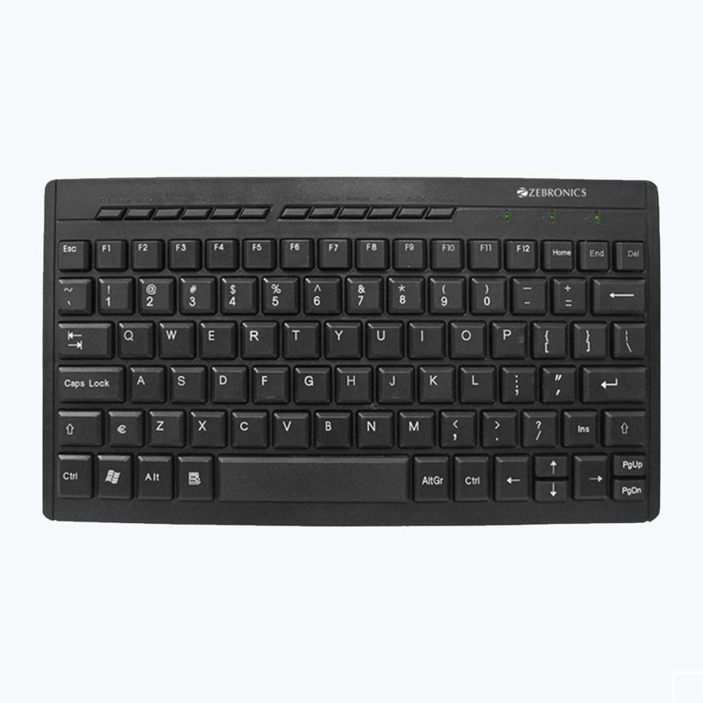Zebronics ZEB K04 USB mini multimedia keyboard with Laser printed keycaps