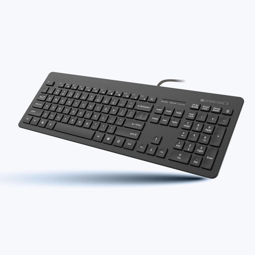 Zebronics ZEB-K4000M Wired Keyboard with 104 chiclet keys include 14 multimedia keys