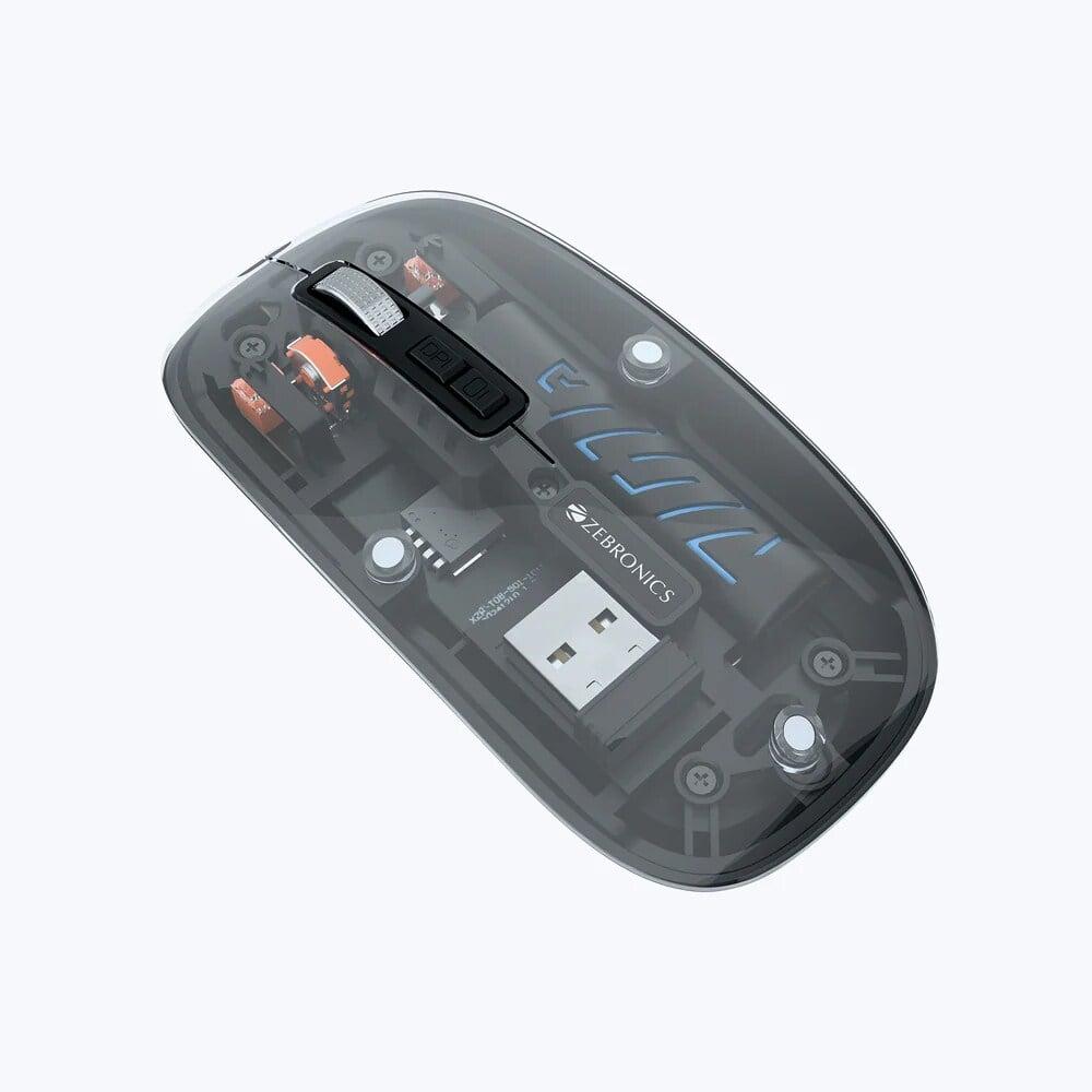Zebronics Sheer 10 2.4 GHz Wireless Optical Mouse, Black
