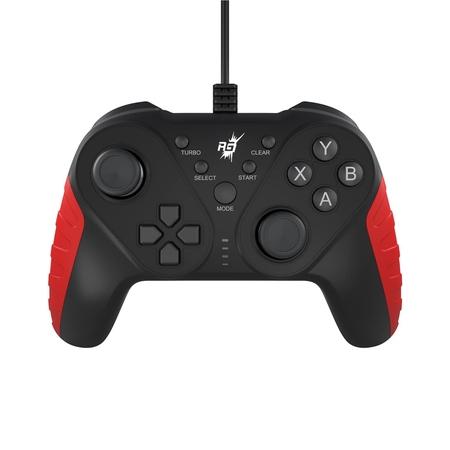 Redgear MS-150 Wired Gamepad with Dual Intensity Vibration Motor, Blood Red Redgear MS-150 Wired Gamepad with Dual Intensity Vibration Motor, Blood Red