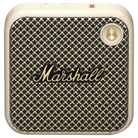 Marshall Willen Bluetooth Speaker with 15 hour Playtime, IP67 Water Resistant, Built-in microphone, Multi-directional Control Knob, Cream Marshall Willen Bluetooth Speaker with 15 hour Playtime, IP67 Water Resistant, Built-in microphone, Multi-directional Control Knob, Cream