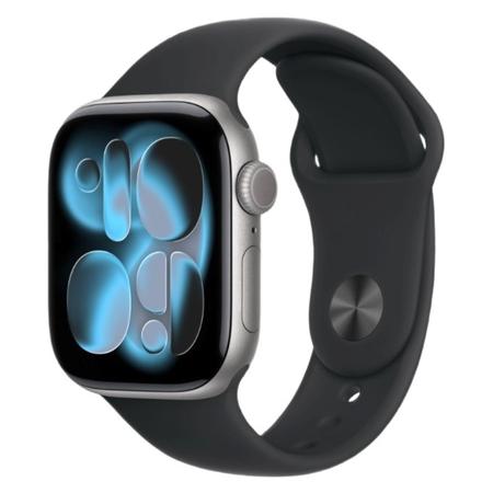 Apple Watch Series 11 GPS 42 mm Space Grey Aluminium Case with Black Sport  Band S/M