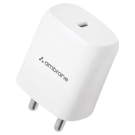 Buy Ambrane RAAP M20 Wall Charger, 20 W Intelligent fast charging