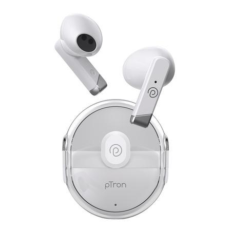 Buy pTron Bassbuds Tunes Bluetooth In-Ear TWS Earbuds, 25