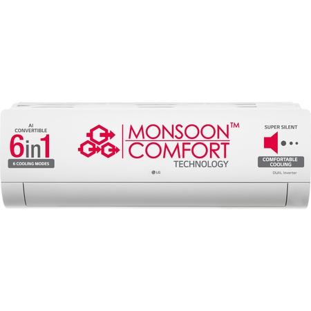 LG Ton Star in Convertible Inverter Split AC, TS-Q24ENXE (4 Way  Swing, Viraat Mode, Smart Diagnosis System, 100 percent Copper, 2024 Launch)