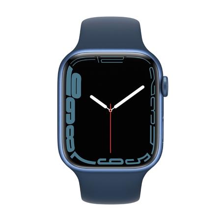 Apple Watch Series GPS 45 mm Blue Aluminum Case with Abyss Blue Sport  Band