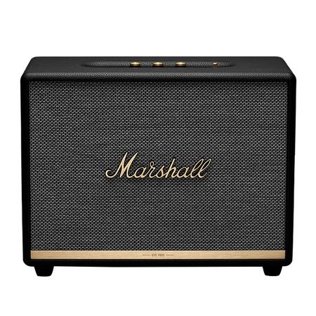 Marshall Woburn II Bluetooth Speaker, Multi-host functionality, Bluetooth 5.0, aptX technology, 10 metres range, 3.5 mm Jack, LED lights, Stereo Sound, Bass-reflex, Two 50 Watt Class D amplifier Black