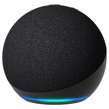 Amazon Echo Dot 5th Gen Smart Speaker 2023, Deep Bass, Motion Detection, Temperature Sensor, Mic Off Button, Black Amazon Echo Dot 5th Gen Smart Speaker 2023, Deep Bass, Motion Detection, Temperature Sensor, Mic Off Button, Black