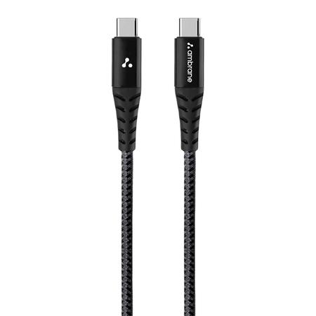 Ambrane ABCC-100 1.5M Type-C to Type-C Cable, Black Ambrane ABCC-100 1.5M Type-C to Type-C Cable, Black