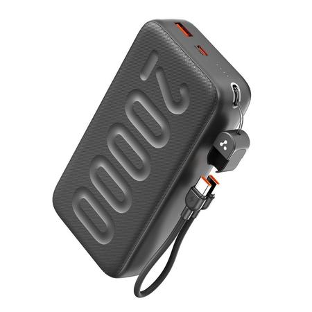 Ambrane Stylo N20 22.5 Watt 20000 mAh Power Bank, Black