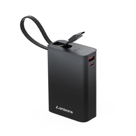 Ambrane MiniCharge20 22.5 Watt 20000 mAH Power Bank, Black