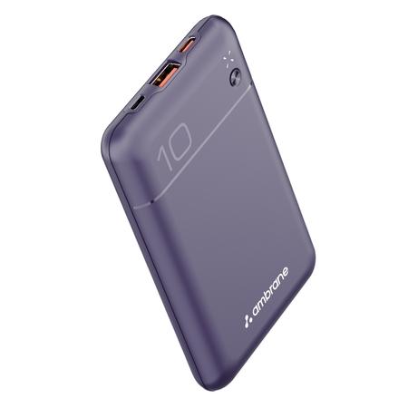 Ambrane Pocket Charge 22.5 W 10000 mAh Power Bank, Purple