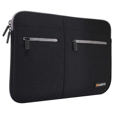 Amkette Neocase Laptop Sleeve for 38.1 cm (15 inch) to 39.62 cm (15.6 Inch) Laptops, Black-Grey