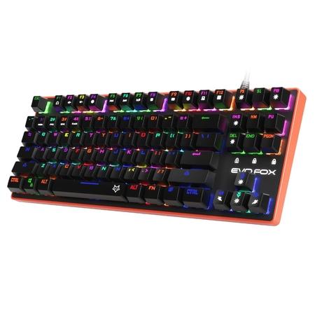Amkette EvoFox Katana Pro TKL Mechanical Keyboard, Red