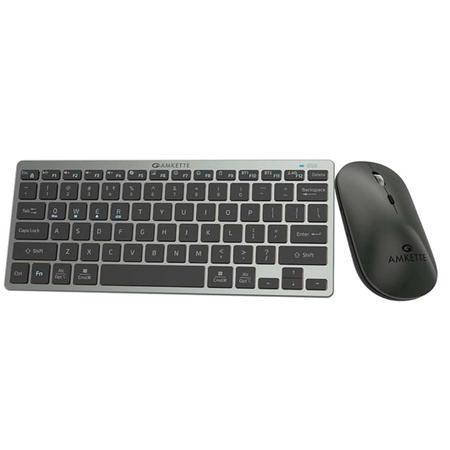 Amkette Wi-Key Mini 2 Multi Device Wireless Keyboard and Mouse Combo