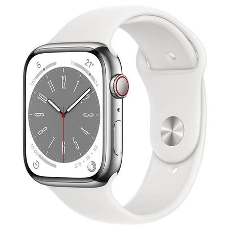 Apple Watch Series 8 GPS＋Cellular 45mm Buy Apple Watch Series 8 GPS + Cellular 45mm Silver Stainless