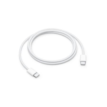 Apple 100 cm (1 m) Type-C to Type-C Charging Cable, Upto 60 W Charging, Data Transfer at USB 2 Rate, Compatible with USB-C Adapters and iPhone 15, Plus, Pro, and Pro Max, Original, White
