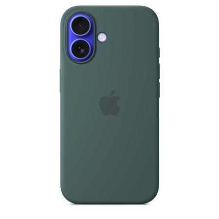 iPhone 16 Silicone Mobile Case with MagSafe, Lake Green