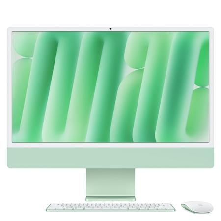 Apple iMac 60.96 cm (24 inch) All-In-One Desktop (10-Core Apple M4 Chip/4 Ports/16 GB RAM/512 GB Memory), MWV03HN/A, Green