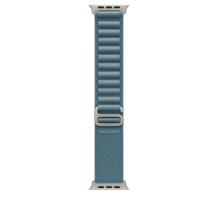 Apple Watch 49 mm Light Blue Alpine Loop Natural Titanium Finish - (M)