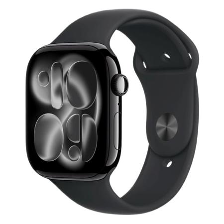 Apple Watch Series 11 GPS 46 mm Jet Black Aluminium Case with Black Sport Band - M/L Apple Watch Series 11 GPS 46 mm Jet Black Aluminium Case with Black Sport Band - M/L