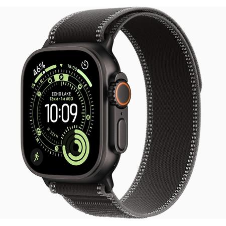 Apple Watch Ultra 3 GPS + Cellular 49 mm Black Titanium Case with Black/Charcoal Trail Loop - S/M Apple Watch Ultra 3 GPS + Cellular 49 mm Black Titanium Case with Black/Charcoal Trail Loop - S/M