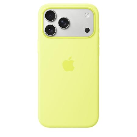 Apple iPhone 17 Pro Max Silicone MagSafe Mobile Case, Neon Yellow
